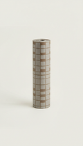 Grid Pattern Stone Grey Shelf Liner